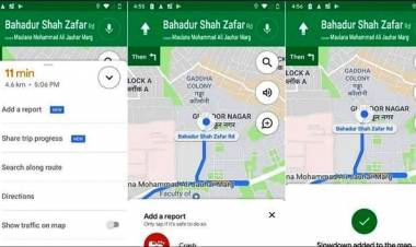 Google Maps now allow You to Report Traffic Slowdowns